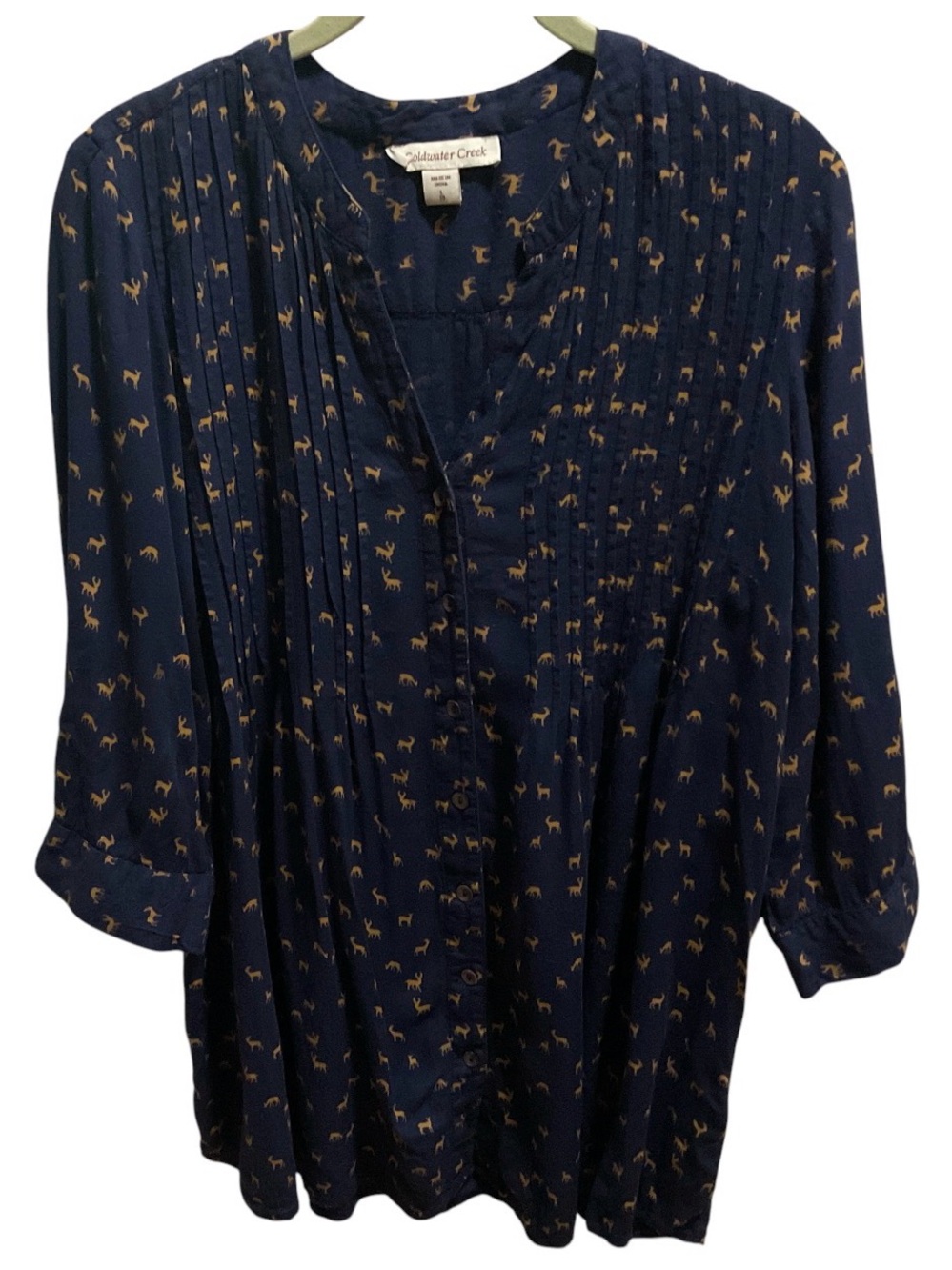 Adorable…Coldwater Creek Deer Print Tunic ...Size L